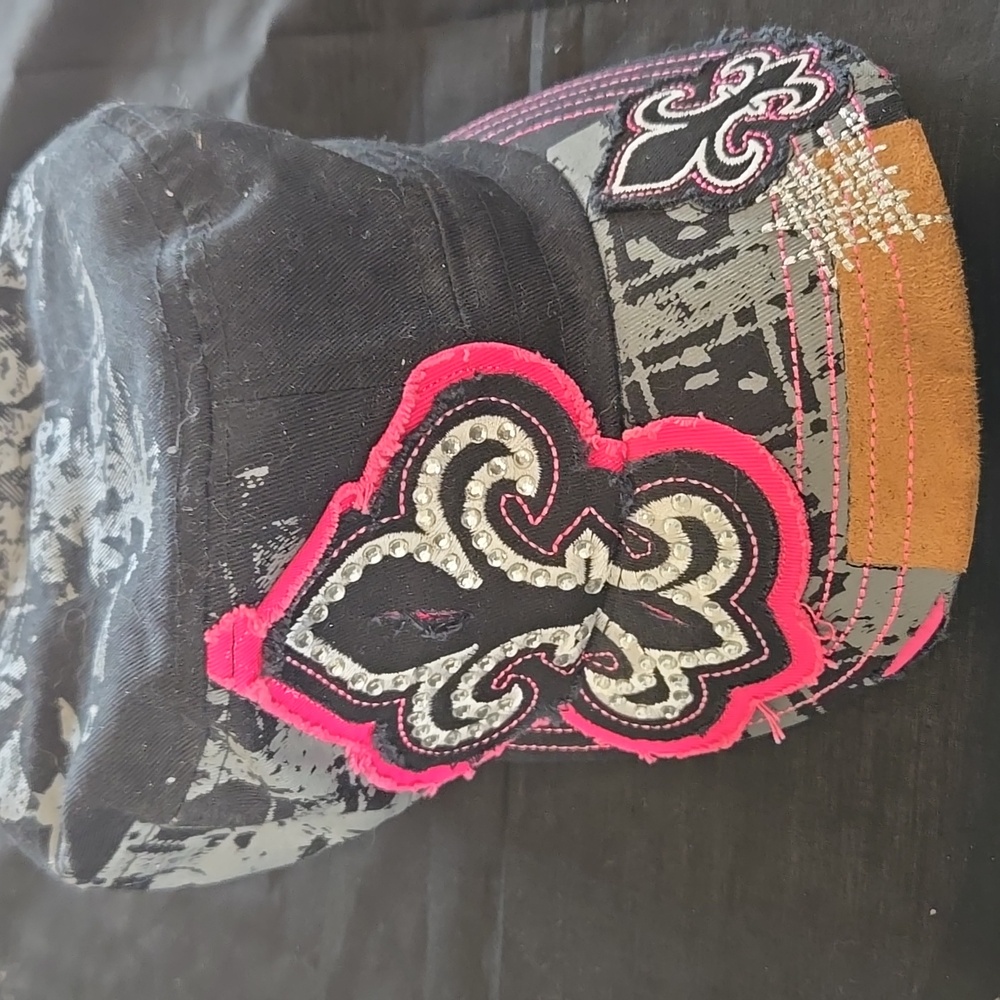 Stylish Black and Pink Women's Hat